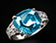 Ringe mit Farbsteinen – Aquamarin